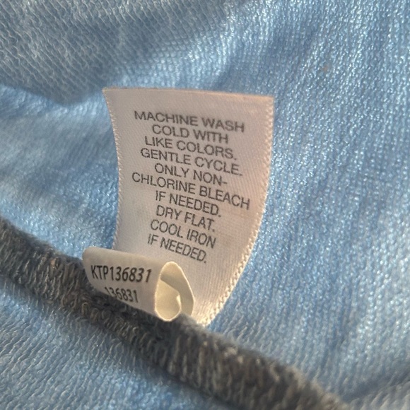 Pure J Jill Tunic Top Size XL Womens Blue Luxe Tencel Long Sleeve V Neck Comfy - Picture 4 of 10